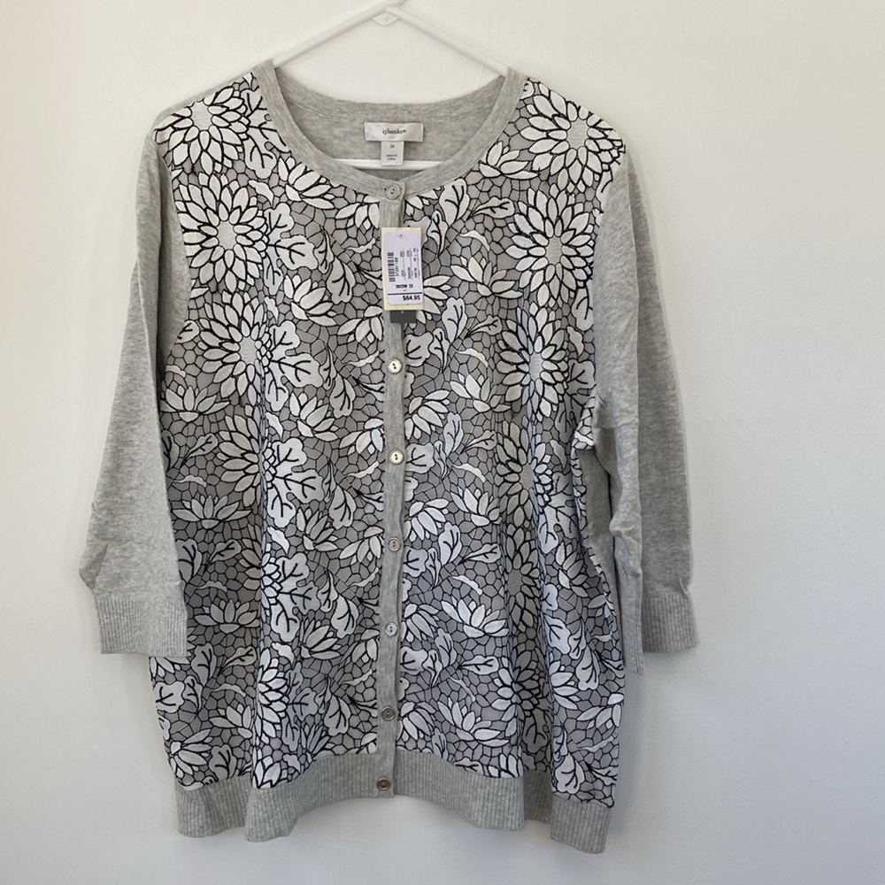 New CJ Banks button up sweater